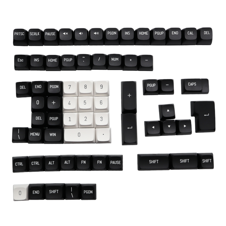 REDRAGON KeyCaps Black and White PBT 150Key set