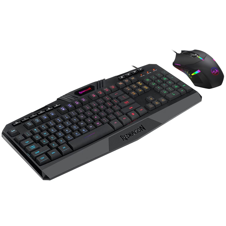 REDRAGON 2IN1 (K503A-RGB|M601) Gaming Combo 1 – Black