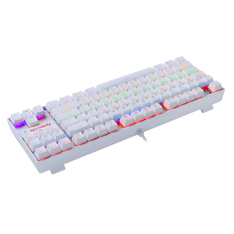 REDRAGON KUMARA Mechanical 87 Key|RGB Backlit Gaming Keyboard – White
