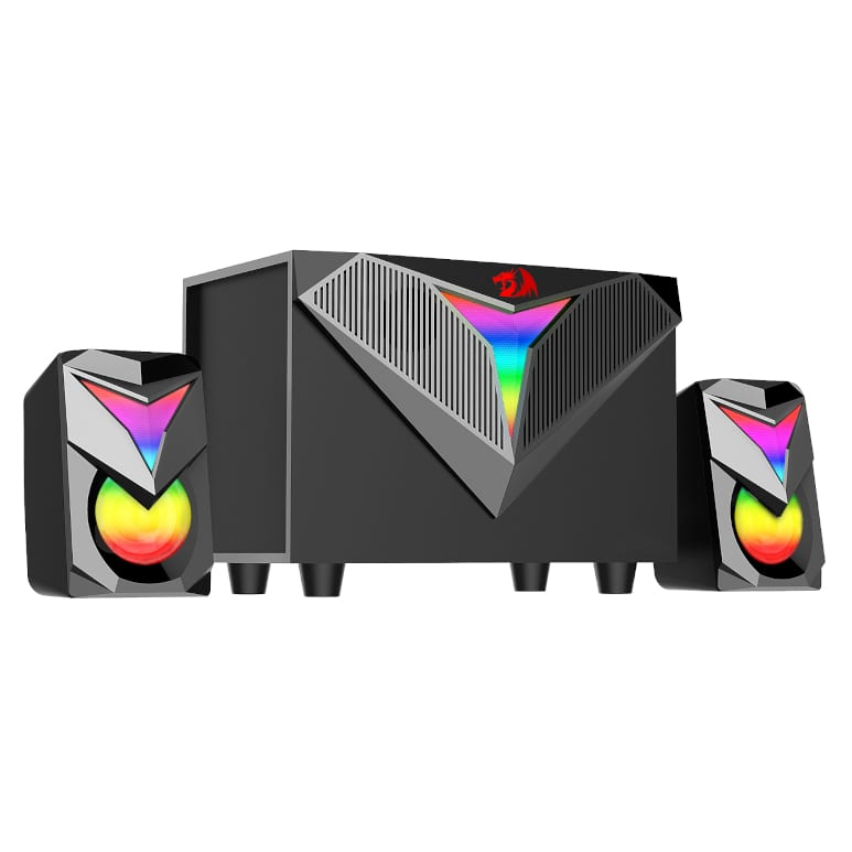 REDRAGON 2.1 Satellite Speaker TOCCATA RGB 11W Gaming Speaker – Black