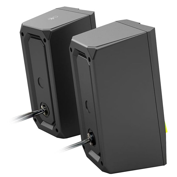 REDRAGON 2.0 Satellite Speaker ANVIL 2 x 3W RGB USB|Aux Gaming Speaker – Black