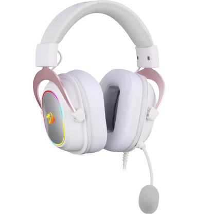 REDRAGON OVER-EAR ZEUS-X WIRELESS RGB HEADSET – WHITE