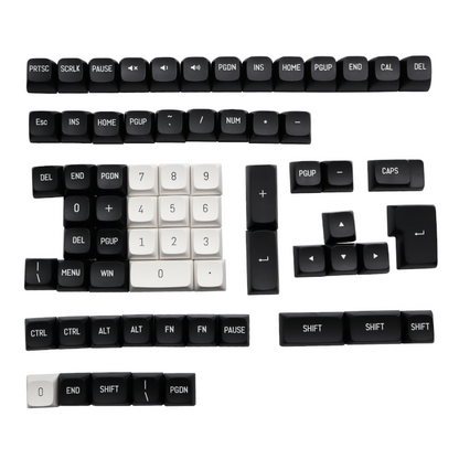 REDRAGON KeyCaps Black and White PBT 150Key set