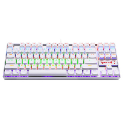 REDRAGON KUMARA Mechanical 87 Key|RGB Backlit Gaming Keyboard – White