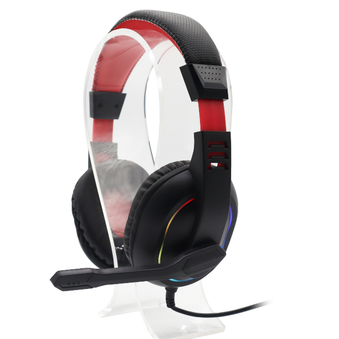REDRAGON Over-Ear ARES Aux RGB Gaming Headset – Black