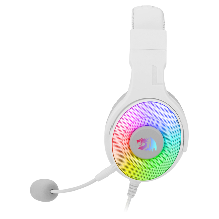 REDRAGON Over-Ear PANDORA USB RGB Gaming Headset – White