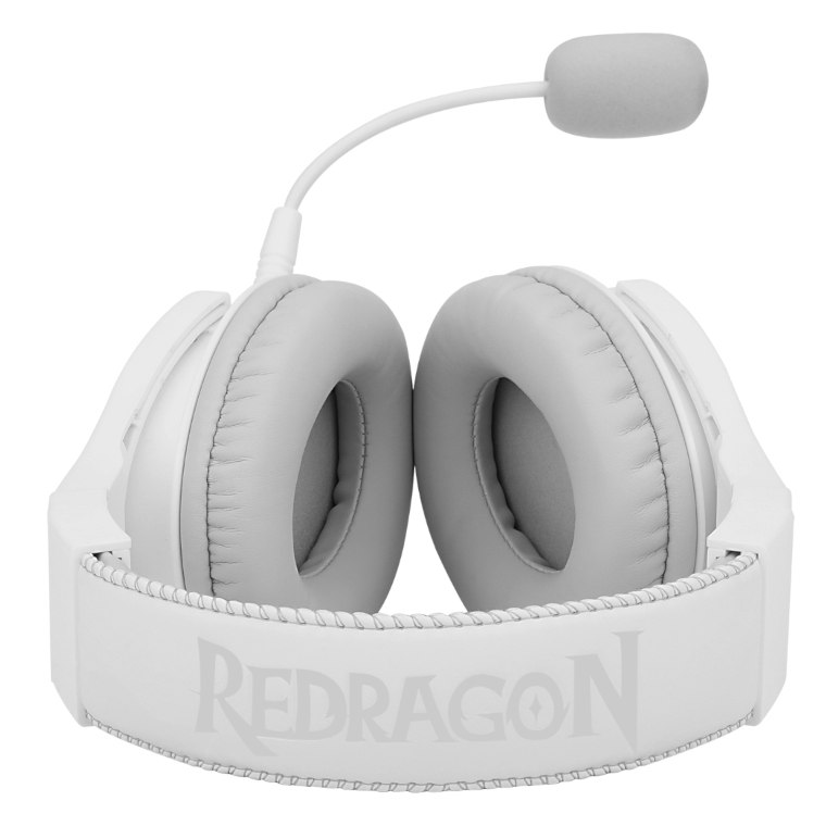 REDRAGON Over-Ear PANDORA USB (Power Only)|Aux (Mic & Headset) RGB Gaming Headset – White