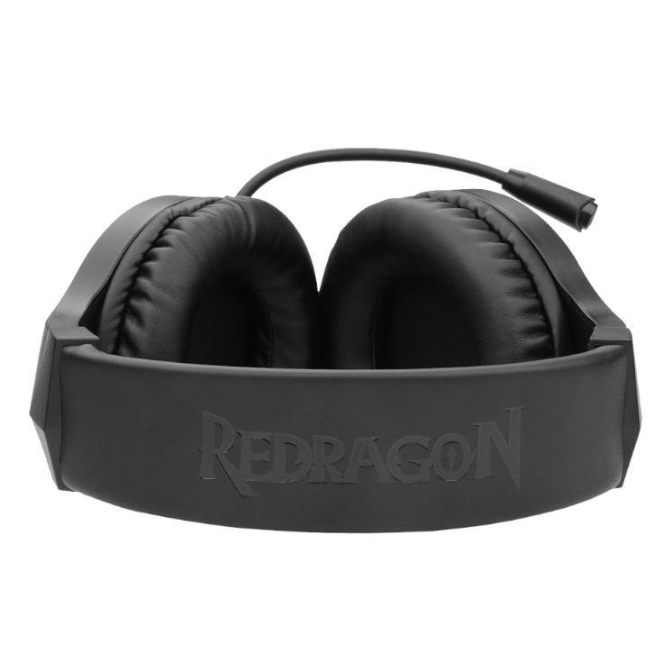 REDRAGON Over-Ear HYLAS Aux (Mic & Headset)|USB (Power Only) RGB Gaming Headset – Black